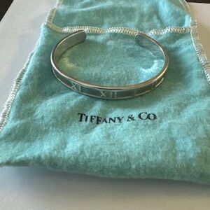 Tiffany & Co. Silver Roman Numeral Cuff Bracelet